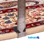 Edge view of C Persia Handwoven Rug Unique Design border and finishing