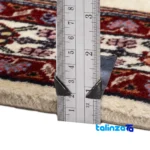 Cypress Handwoven Area Rug Cream border and finishing (Edge view)