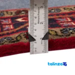 Persia Handwoven Rug Unique Blue Design - Edge view showing border and finishing