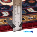 Edge view of C Persia Handwoven Rug Luxurious Design border and finishing