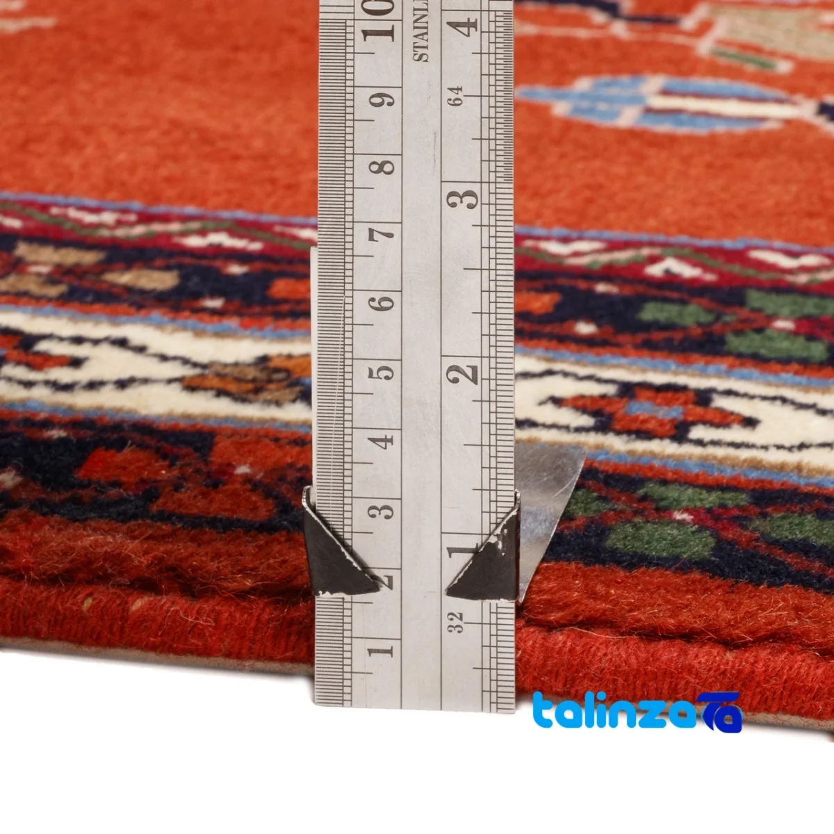 C Persia Handwoven Rug Stunning Design binding and edges (Corner detail)