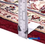 Edge view of Cypressia Handwoven Area Rug Luxurious Design Hand washable border and finishing
