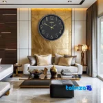 Wilder Quartz Wall Clock Model 404 - Mounting detail showing back panel and hook