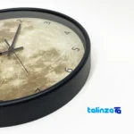 Detail view of CW Moon Num Wall Clock Stylish Design movement and rear mount