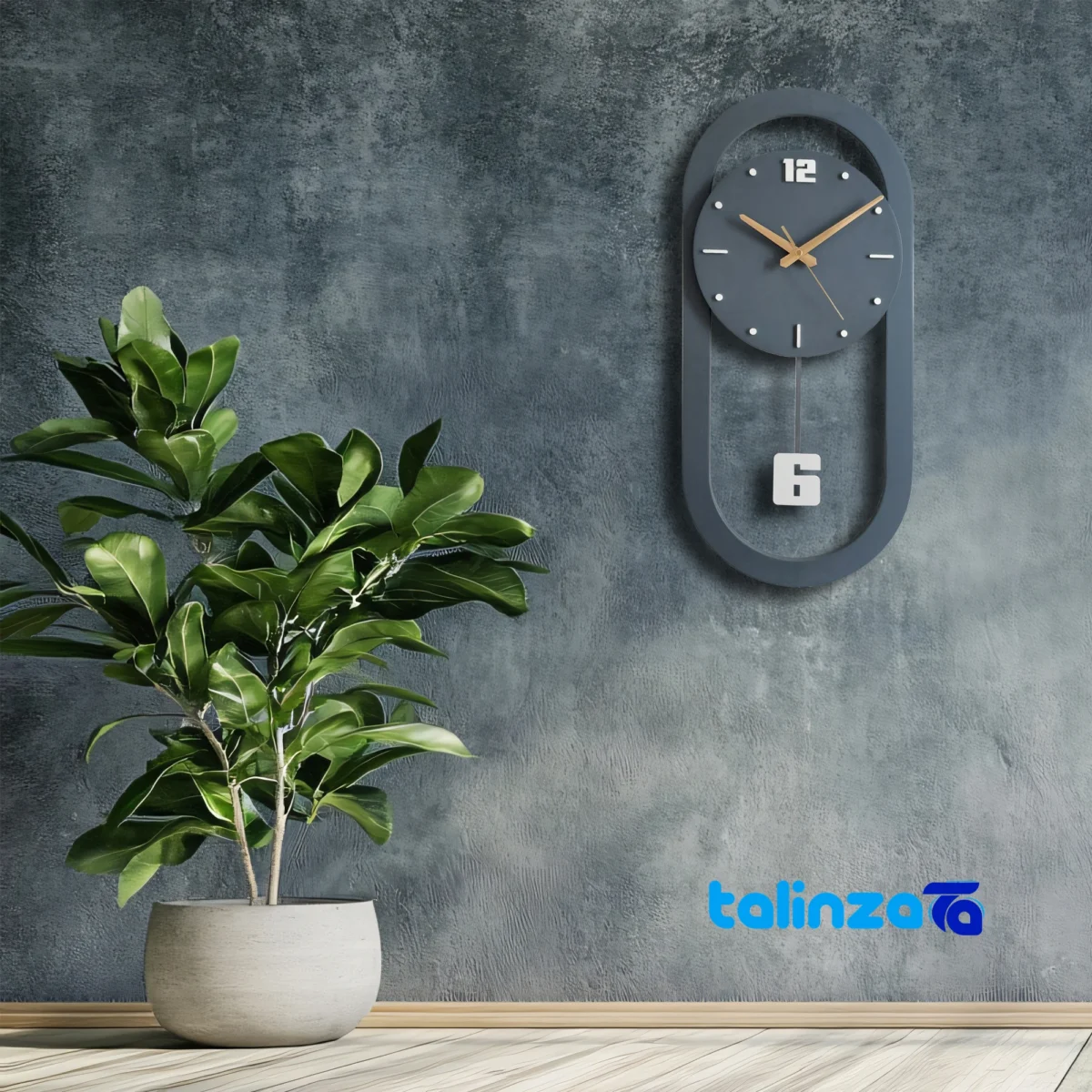 ArtNovin Quartz Wall Clock Stylish Design movement and rear mount (Detail view)