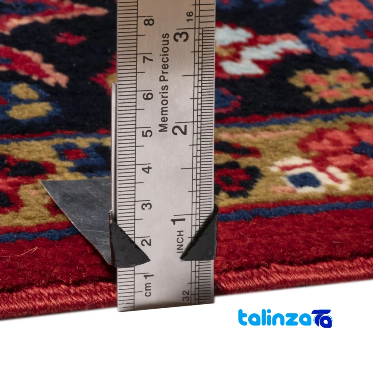 Edge view of C Persia Handwoven Carpet Luxurious Design border and finishing
