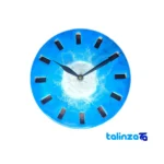 Ocean Island Resin Wall Clock - Detail view showing movement and rear mount