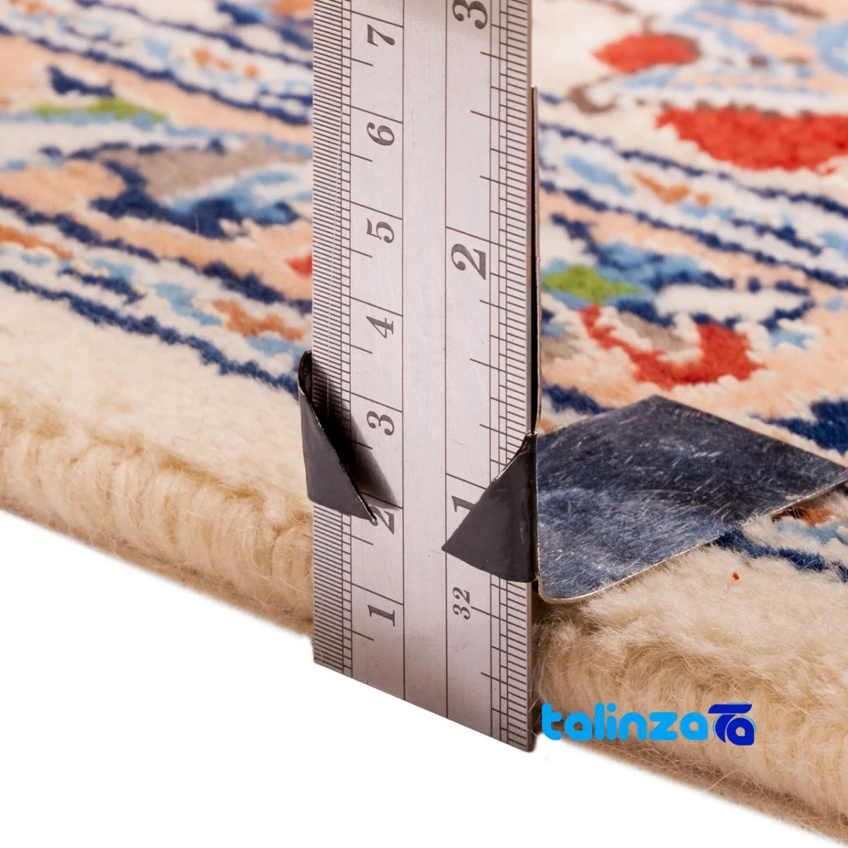 C Persia Handwoven Rug Unique Design border and finishing (Edge view)