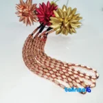 Detail view of Gol Masi Decorative Flower Clove Set 3 finish and material