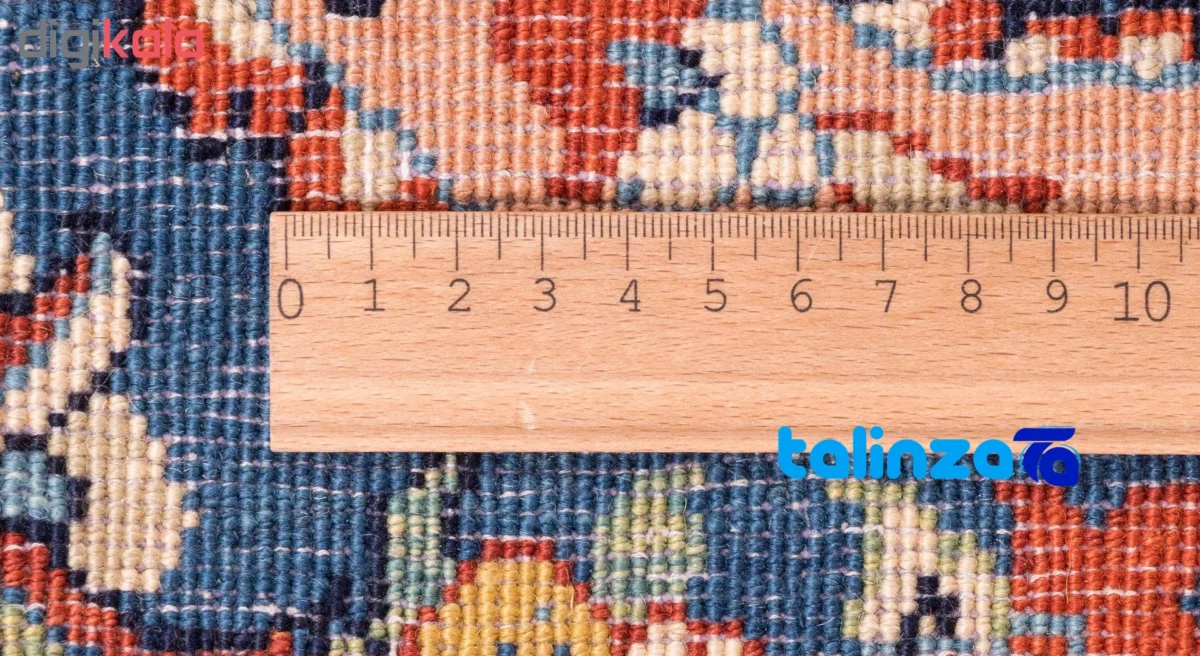 Cypress Handmade Rug Red Luxurious Design 306 x pile texture close-up (Detail view)
