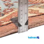 Edge view of Si Persia Handwoven Carpet Floral Design border and finishing
