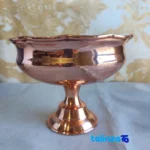 Detail view of ZH269.1 Copper Candy Dish Elegant Design finish and material