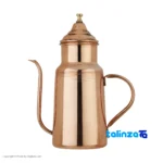 Zanjan Copper Oil Can with Handle finish and material detail view)
