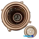 ZH Copper Oil Lamp Elegant Design finish and material detail view)