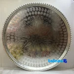 Star Copper Tray with Tin Finish and material detail view)