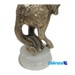 Horse Figurine Brass Stunning Design - Detail view showing threads close-up and texture