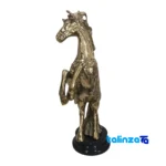 Brass Horse Statue H-2094 Elegant Design - Detail view showing finish and material