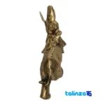 Brass Elephant Statue Decorative Art Piece 33x12x29 centimeters finish and material detail view)