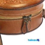 Handmade Women's Shoulder Bag Lovebird Design finish and material detail view)