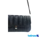 Detail view of K11 Handmade Women's Shoulder Bag finish and material