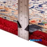 Edge view of C Persia Handwoven Rug Unique Design border and finishing