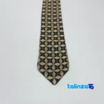 Parizad Handmade Men's Tie Unique Silk Embroidery finish and material detail view)