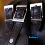 Dastineh Leather Handbag Everyday Use - Detail view showing finish and material