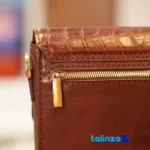 LS4421 Handcrafted Women's Shoulder Bag Mazandaran finish and material detail view)