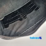 Detail view of Aisa Handmade Women's Handbag finish and material