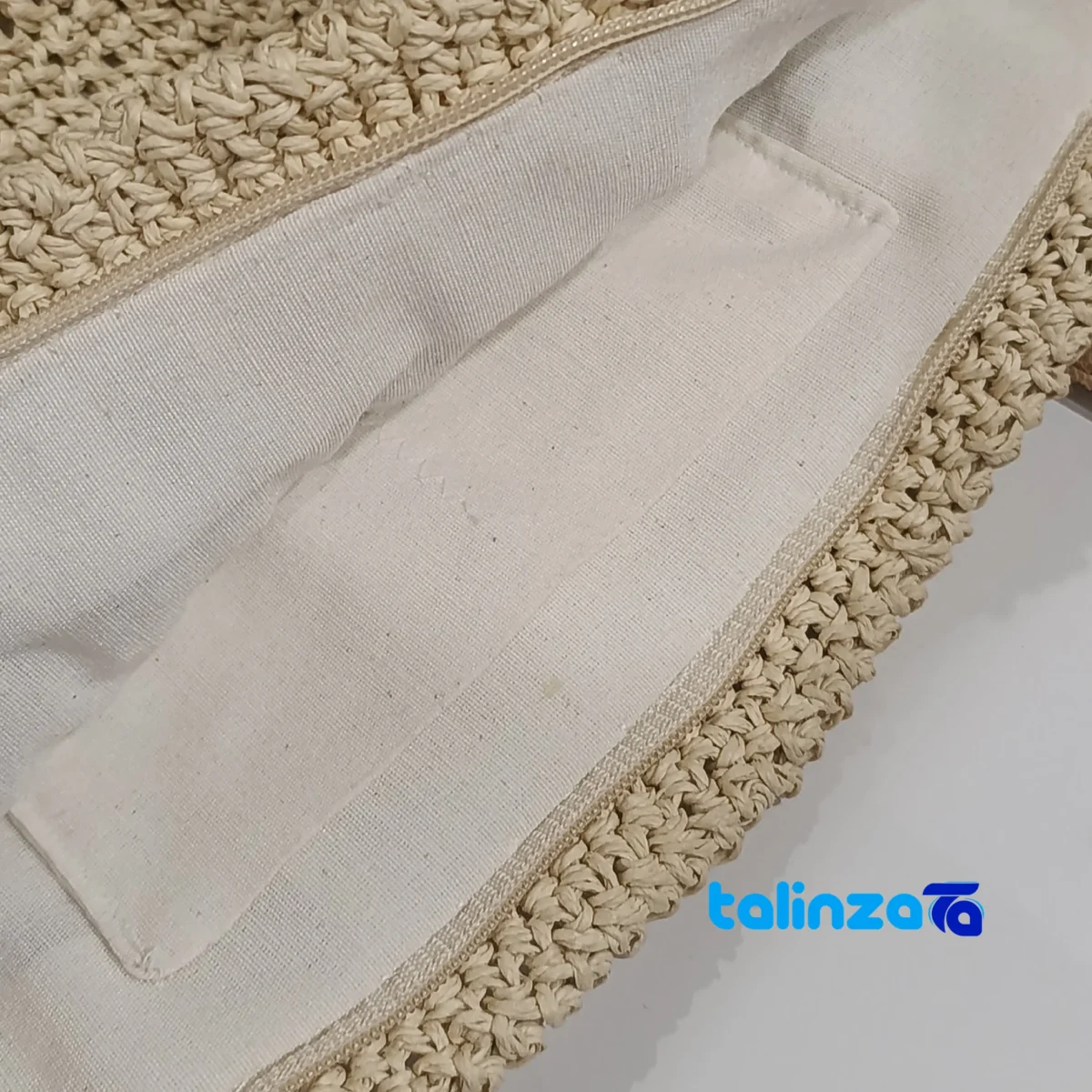 Hani Handmade Women's Shoulder Bag Honey - Detail view showing finish and material