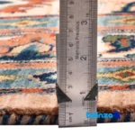 Edge view of C Persia Handwoven Rug Elegant Design border and finishing