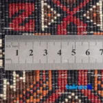 Baloch Handwoven Rug Model 19.11.3145 Navy Blue 293x103x1 cm border and finishing (Edge view)