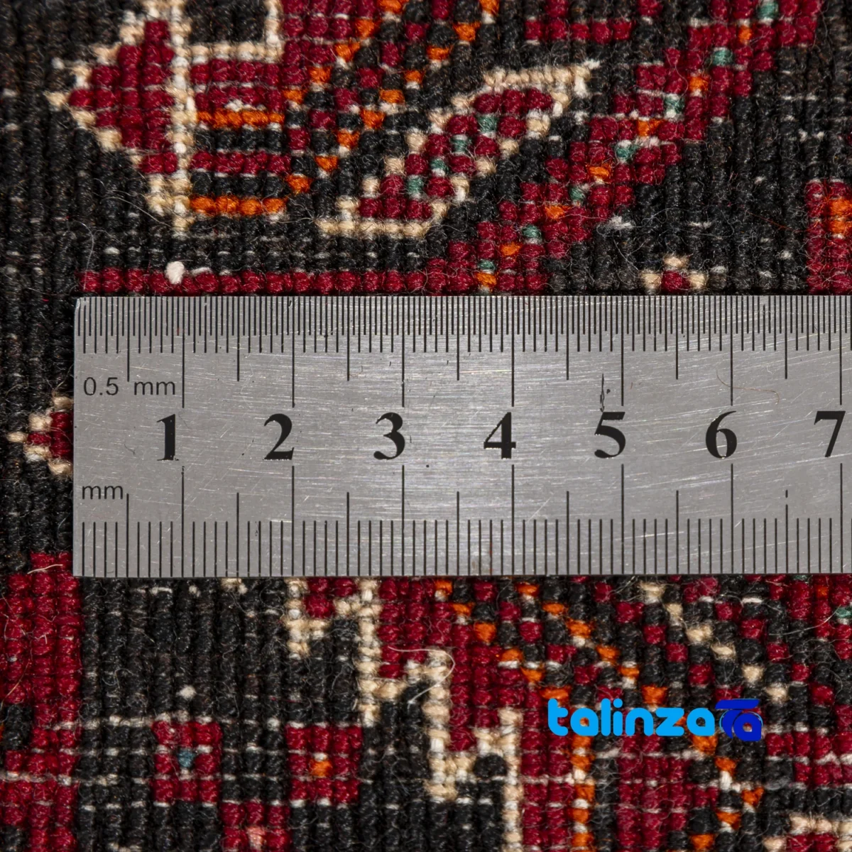 Handwoven Persian Rug Model Baluch - Corner detail showing binding and edges