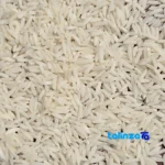 Packaging view of Tarom Hashemi Rice Premium 100 percent bag seal and material
