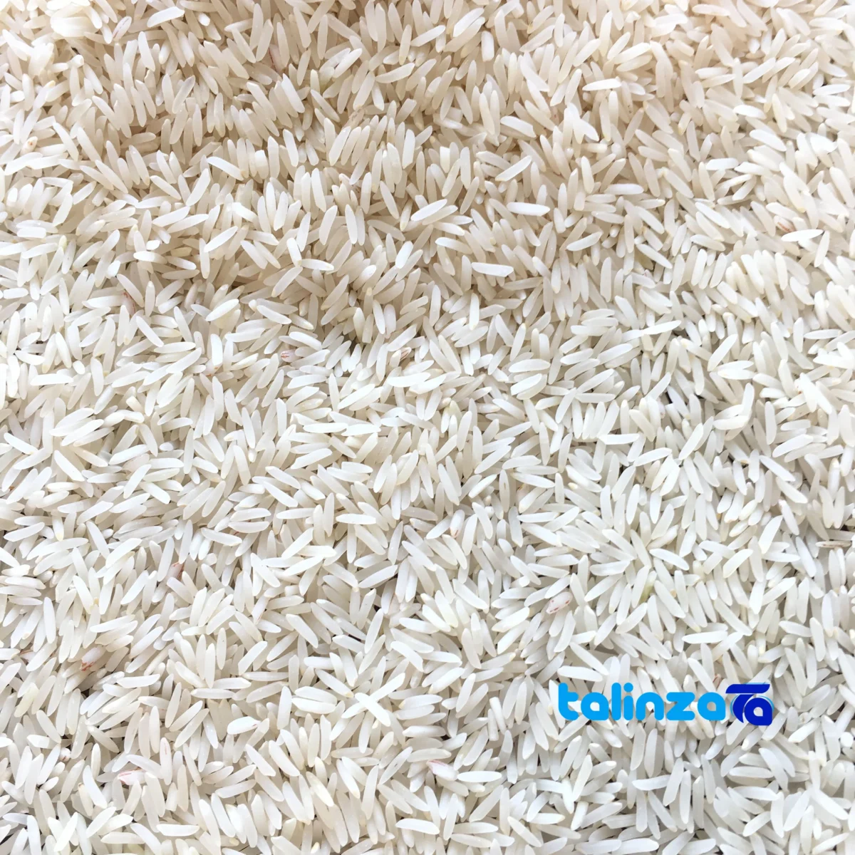 Packaging view of Fajr Golchin Gorgan Rice Organic White seal and bag finish