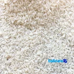 Packaging view of Fajr Golchin Gorgan Rice Organic White seal and bag finish