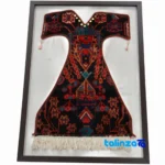 Side view of Carpinus Handwoven Tapestry Woman Design profile and structure