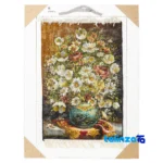 In-room view of Si Persia Handwoven Tapestry Floral Design room styling and scale