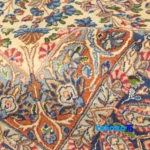 Cypress Persian Handwoven Carpet Elegant Design floor placement example (Room setting)