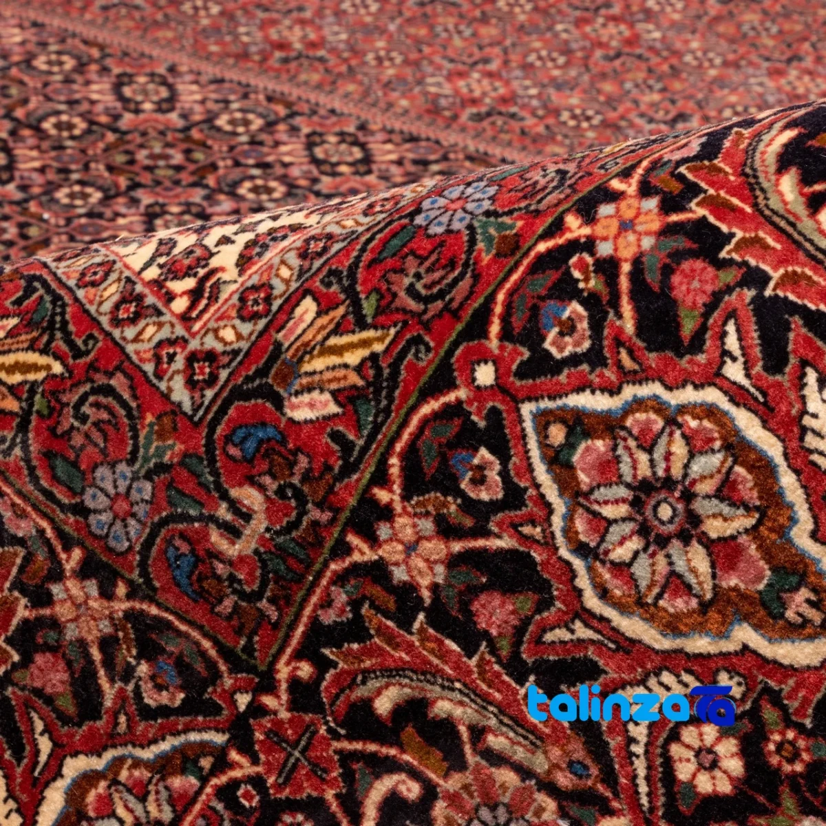 Room setting of C Persia Handwoven Rug Unique Design 387x300x1 cm floor placement example