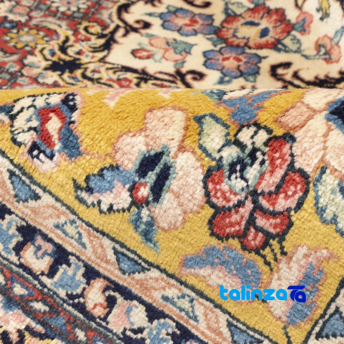 C Persia Handwoven Carpet Unique Design - In-room view showing room styling and scale