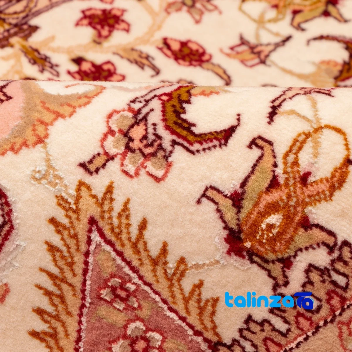 Persia Handwoven Area Rug Unique Design room styling and scale (In-room view)