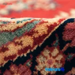 Handwoven Carpet Red Design 101952 room styling and scale (In-room view)