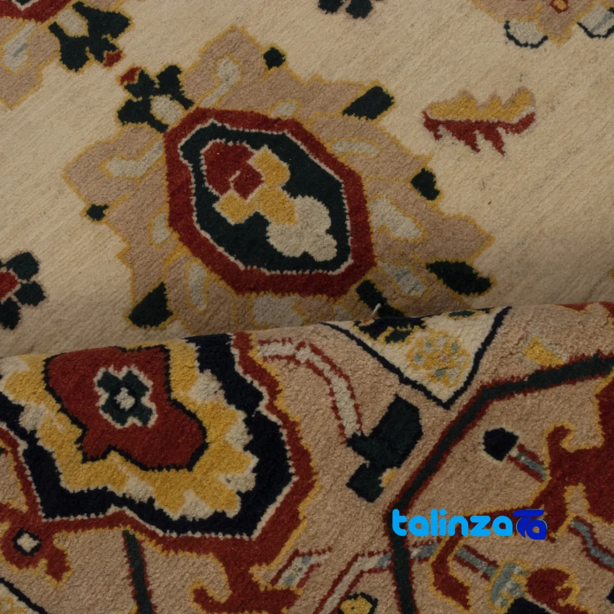 Room setting of C Persia Handwoven Rug Elegant Design floor placement example
