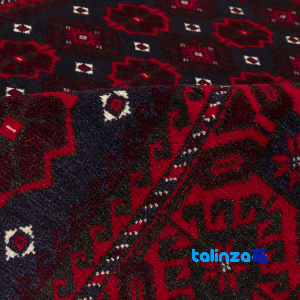 Room setting of C Persia Handwoven Rug Elegant Design floor placement example