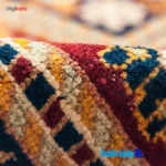 In-room view of Handwoven Carpet Red Design Quarter Code 102050 room styling and scale
