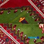 Cypressia Handwoven Rug Green room styling and scale (In-room view)