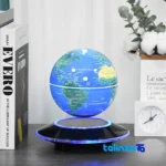 UFO Decorative Globe Model - Luxurious Design - Side view showing profile and structure