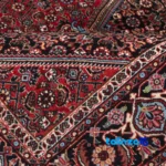 Cypress Handwoven Rug Red 202x120x1 cm floor placement example (Room setting)