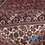 Persia Handwoven Rug Red Design - Room setting showing floor placement example